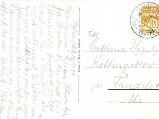 Kollund, Sønderjylland. Pænt stempel på kort, 1934