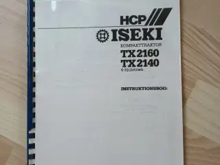 Iseki.  Instruktionsbog.