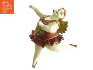 Julepynt Porcelænsfigur af balletdanser (str. 15 x. 14 cm)