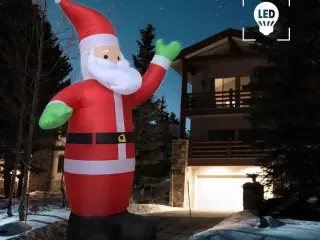 Oppustelig julemand med LED-lys str. XXL IP20 600 cm