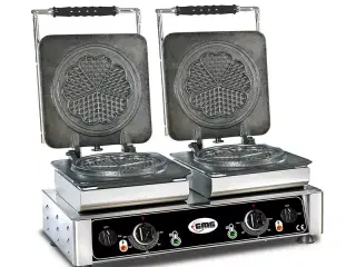 Industri Dobbelt Vaffeljern – 2 x Ø 16,5 cm