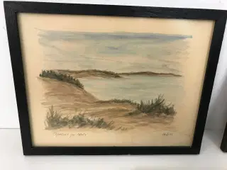 3 stk. originale tegninger fra Mols (retro)