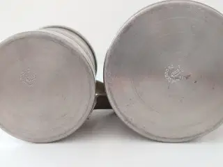 2 vintage tinkrus mrk. Skanderborg Tin.
