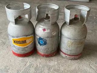 Div gasflasker, uden gas. 100kr/stk