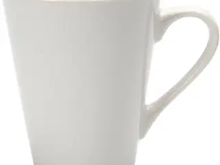 Elegant hvidt porcelænskrus - 12 stk. sæt