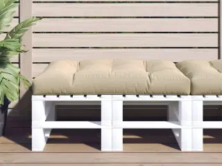 Pallehynde 120x80x12 cm stof beige