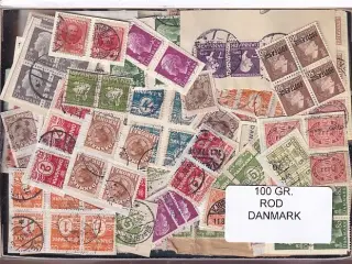 Danmark 100 g. ROD. - Hjemkommet  15 - 11 - 2025