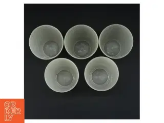 Sæt med 5 frostede drikkeglas (str. Ø 9 cm)