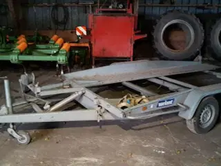 Variant 2004a4 2 akslet biltrailer m. tip og hejs