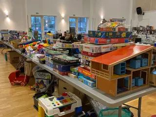 Det årlige loppemarked i Farup