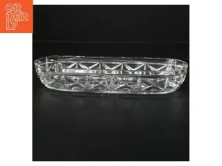 Glasskål   brugt på gamle toiletborde (str. 25 x 8 cm)