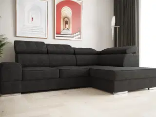 ROYALS I HJØRNESOFA MED SOVEFUNKTION 260×185 ROYAL VELVET 22 HØJRE