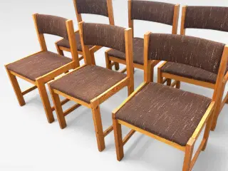 Overleversæt-Vintage Farstrup stole direkte 70erne