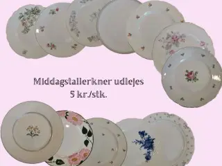 Guldbestik og porcelæn med charme og stil udlejes