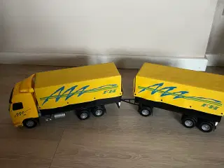 Legetøjs lastbil med hænger 