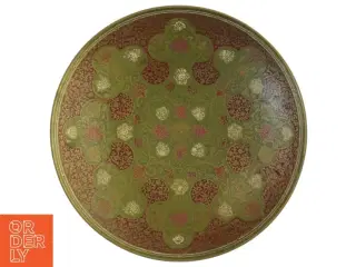 Dekorativ messingbakke (str. 19,5 cm i diameter)