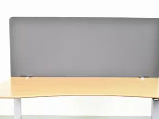 Lintex edge bordskærm i grå, inkl. 2 blanke beslag