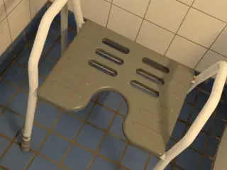 Badebænk med blødt pursæde
