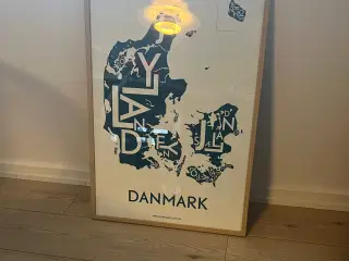 Plakat over Danmark fra Kortkartellet 
