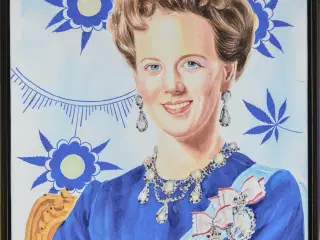 Portræt af H.M Dronning Margrethe