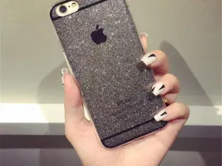 Grå glimmer cover iPhone 5 5s SE 6 6s 6+