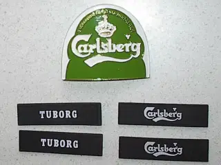 Carlsberg kasket mærke + 4 Carlsberg/Tub