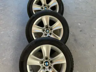 17" original BMW Serie 5 alufælge +vinterdæk Conti