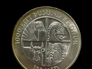 1000 kronur 1974 Island