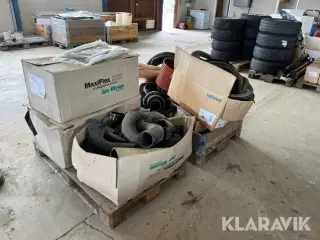 Kloak rør og udstyr 2 paller