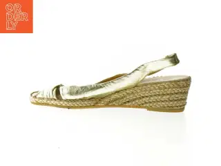 Guld farvede espadriller fra Ib Balschmidt (str. 39)