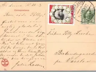 Julemærke 1911 på Postkort
