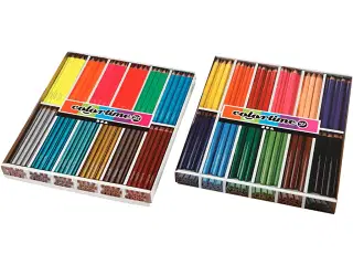 Colortime Farveblyanter, mine 4+5 mm, ass. farver, 288stk./ 1 pk.