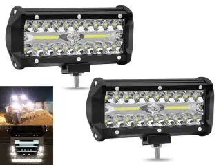 2 stk. 120 watt LED lygter til bil eller maskine.