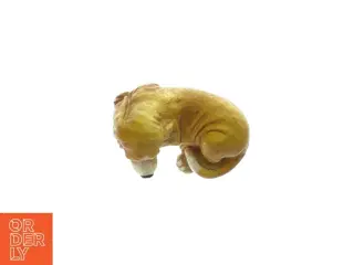 Dekorativ Bassett hund figur i porcelæn