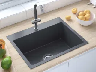 Håndlavet køkkenvask rustfrit stål sort