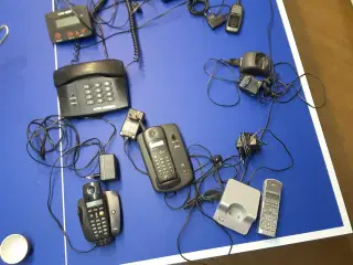Diverse telefoner, også bærbare