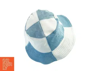 Patchwork denim bøllehat (str. Ø. 25 cm)
