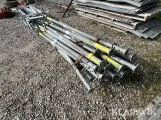 Lot - Galvaniserede soldater / elementstøtter Müba B/D 40
