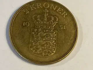 2 kroner Danmark 1951