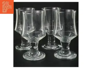4 Hamlet Holmegaard glas (str. 4 stk Ø 7 cm længde 13,5 cm)