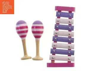 Børneinstrumenter sæt med xylofon og maracas (str. 24x11 & 16 cm)