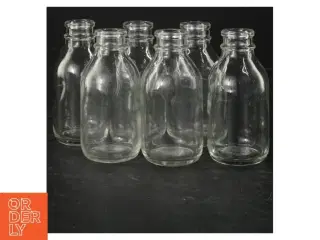 Sæt med 6 små glasflasker (str. 6 styk. 11 cm)