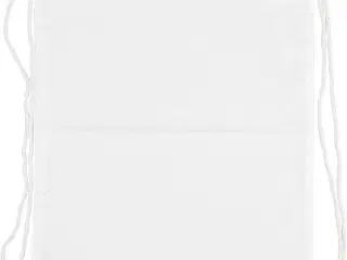 Stilfuld skopose i 100% bomuld - 37x41 cm, hvid