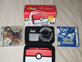 Nintendo 2DS XL Pokémon inkl. case & spil