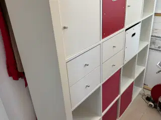 Ikea rumdeler KALLAX+tilbehør