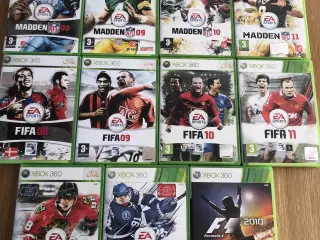 11 stk. XBOX 360 spil