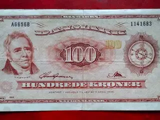 100 KRONE 1965 Hans Christian Ørsted