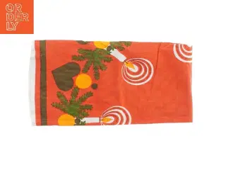 Juledug med lys- og hjerteprint (str. 92x82 cm)