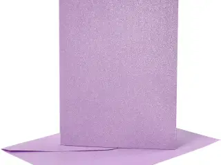 Lilla Dobbeltbrevkort med Kuverter - 4 Sæt