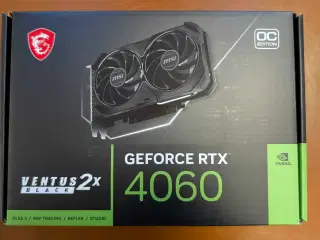 Nvidia MSI GeForce RTX™ 4060 VENTUS 2X BLACK 8G OC